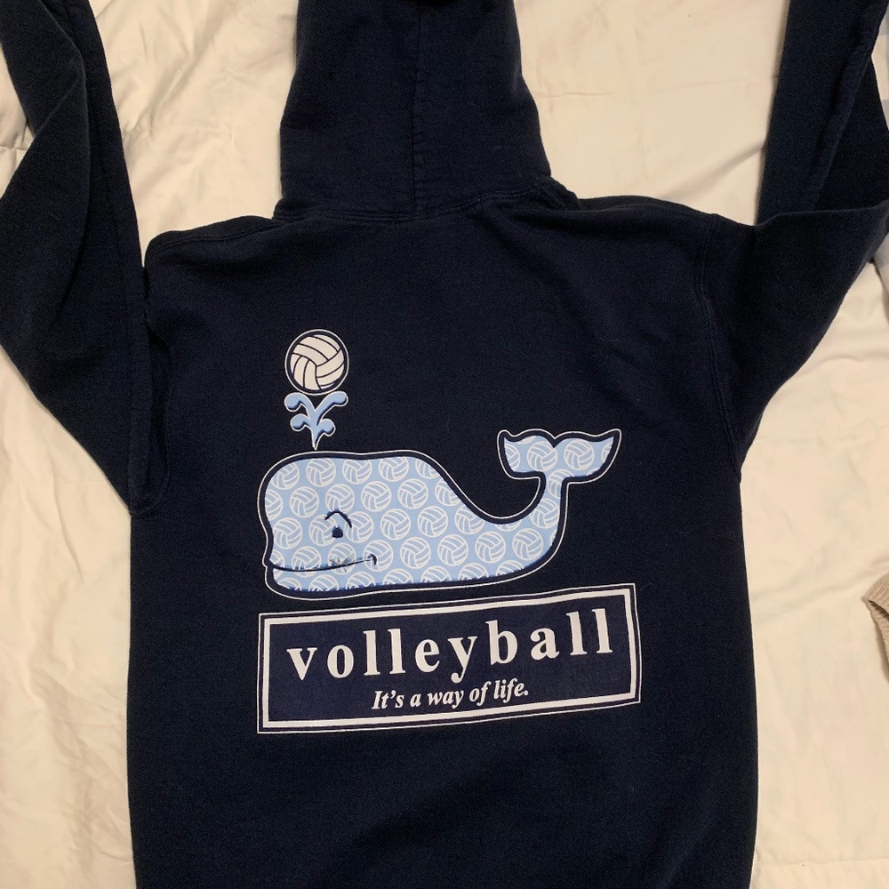 Gildan Navy Blue Volleyball Hoodie